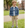 J15604: Boys Bench Sherpa Lined Check Shacket, T-Shirt & Cargo Pant Outfit (2-6 Years)